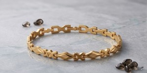 Premium DIVYORO Gold Plated <b>Copper</b> Brass Women's Chain Link <b>Bracelet</b> Classic Stylish Elegant Design Festive Casual Wear Office - Product Image 3