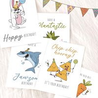 Cartes de vœux d'anniversaire mignonnes avec enveloppes et autocollants, designs variés pour la famille, les amis, le bureau