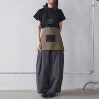 Tablier sans manches mi-long avec impression de logo personnalisée, réutilisable, respirant, pour hôtellerie et tenue de travail