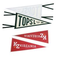 Fanions en feutre promotionnels colorés, cadeaux personnalisés, drapeau de fanion en feutre publicitaire personnalisé