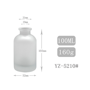 <strong>High</strong> <strong>Quality</strong> 100ML Glass Aroma Luxury Glass Bottle <strong>Reed</strong> <strong>Diffuser</strong> With Cap YZ-5210# - Product Image 2