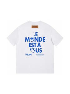 Cross-border Donkey Home High Version 2025 Zomer Nieuw Logo Letter Casual Loose Heren/Dames Korte Mouw Puur Katoen - Product Image 3