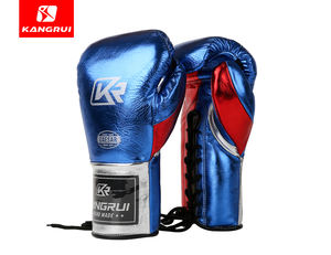 Sarung Tinju Fight Shop Diskon Besar dengan Kulit Sapi Mengkilap OEM Harga Murah Sarung Tinju untuk Pria dan Wanita - Product Image 3