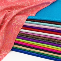 Échantillon gratuit Rose Paillettes Coloré Micro Dot Feuille Métallique Élastique Nylon Spandex Tissu Danse Justaucorps Bikinis Maillots De Bain Tissus