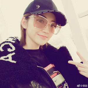 Lunettes de soleil transparentes J1 1520 pour femme, monture dorée, verres acryliques rose océan, bleu, jaune, protection UV400, légères, irrégulières, tendance, pour la conduite - Product Image 1