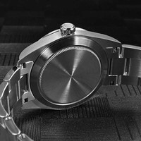 38mm Rétro Explore Escalade Montre Logo Personnalisé Automatique Mécanique NH35 Plongeur Revêtement Super Lumineux Hommes Montre-Bracelet