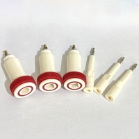 Connecteur de prise banane haute tension de type ovale croisé de 4 mm, 10 kV à 30 kV, connecteur de borne de test à montage sur panneau