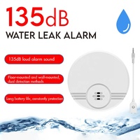 Détecteur de fuite d'eau sans fil Alarme de fuite d'eau Volume 135 dB pour la maison, la cuisine et les toilettes Détecteur de sol