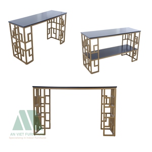 Venta al por mayor de muebles modernos para el hogar, opciones personalizables, oem odm, mesas de comedor listas para montar, mesas de metal de madera y cristal - Product Image 4