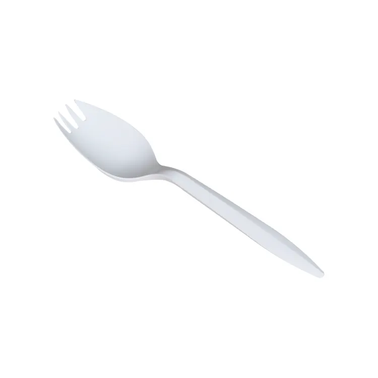 Custom packaging corn starch biodegradable spork compostable disposable utensils of spoon and fork