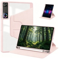 Étui rotatif à 360 degrés de style professionnel pour Lenovo Xiaoxin Pro GT 13 / Idea Tab Pro Gen 2, dos transparent, coque intelligente