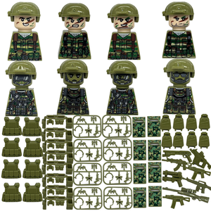 OEM Militär-Actionfiguren Moderne Kriegsführung Infanterie-Kampfmodelle mit Rüstungszubehör für Teenager Soldaten-Bausteine - Product Image 1
