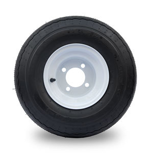 Ensemble de roue et pneu SRGCTW-008 pour voiturette de golf, pneu 18x8.5-8 4 plis et jante en acier blanc de 8 pouces - Product Image 4