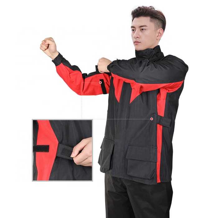 Tianwang High Quality Waterproof Raincoat for Adult Oxford Raincoat for Men Suit with PVC Factory Industrial Work Rain Coat