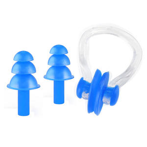 السباحة مشبك الأنف الأذن المقابس جودة قابلة لإعادة الاستخدام للماء معدات غطس - Product Image 2