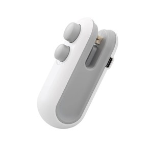 Mini Selladora Eléctrica 2 en 1, Selladora de Bolsas de Plástico Portátil para Cocina con Clips para Bolsas de Almacenamiento de Alimentos - Product Image 1