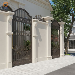 Portes d'entrée simples en acier inoxydable et fer forgé, maisons de villégiature, résidences de luxe, porte d'entrée principale, porte latérale en fer et vitrail - Product Image 4