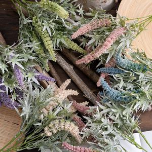 CallaFloral Ramo de Flores Artificiales Rosa, Morado Claro y Verde, Plástico, Decoración para Interiores del Hogar, Ramos de Boda, Estilo INS - Product Image 1