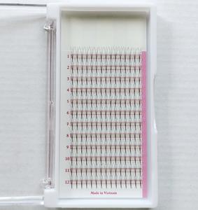 Propre marque de haute qualité 12 lignes/plateaux 3D Extensions de cils plats synthétiques facile à la main 0.15mm prix de beauté compétitifs - Product Image 5