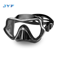 Masque de plongée pour adultes de haute qualité personnalisé de la marque JYF, casque de plongée avec verres en verre trempé