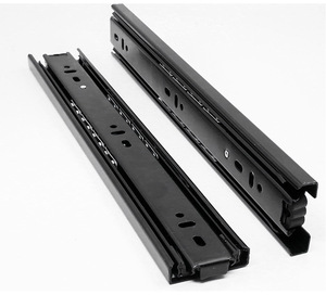 GQK Heavy Duty Undermounted Concealed Slide Full Extension <b>Kitchen</b> Cabinet Drawer Telescopic Runners Slides - Product Image 2