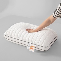 Oreiller de sommeil minimaliste en fibre de velours, qualité export, ultra-doux et moelleux comme un nuage, avec soutien cervical, lavable en machine, anti-déchirure des fibres.