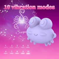 Ylove Mini 10 fréquences, vibromasseur collier en silicone liquide lisse, thème Zodiaque Cancer, conçu exclusivement pour les femmes