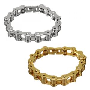 <span class=keywords><strong>Bracelet</strong></span> en acier inoxydable plaqué or, chaîne <span class=keywords><strong>de</strong></span> vélo, 12,5 mm pour <span class=keywords><strong>homme</strong></span> - Product Image 1
