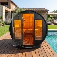Ruang Sauna Rumah Tangga yang Dapat Disesuaikan Berbagai Pilihan Dimensi Sauna Kering Kayu Solid untuk Kamar Mandi Villa