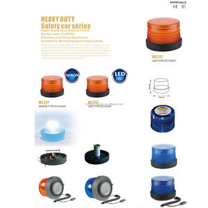 Lámpara giratoria de emergencia <span class=keywords><strong>LED</strong></span> azul de perfil medio resistente, luz estroboscópica de advertencia intermitente, luz de señal de mina WL247 - Product Image 6