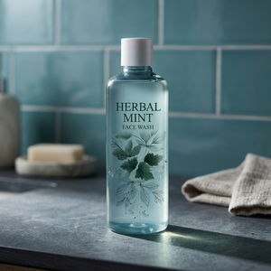 Natural Herbal Facial Cleanser <b>Vitamin</b> <b>C</b> Brightening Face Wash Custom Logo Cosmetic Bottle Plant Based Skin Cleanser - Product Image 1