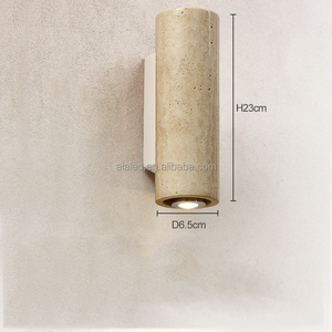 Lámpara de Pared Interior de Travertino de Piedra Natural Amarilla, Aplique de Pared LED Minimalista, Iluminación para Proyectos de Hoteles y Villas de Cinco Estrellas - Product Image 4