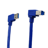 Cable USB 3.0 Macho a Macho B, con Blindaje de PVC, 5Gbps, Cobre Puro, para Computadora, Teléfono Móvil, Banco de Energía, Escáner de Código de Barras