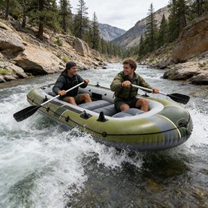 <span class=keywords><strong>Kayak</strong></span> Inflable Portátil de 2 Personas a <span class=keywords><strong>Precio</strong></span> de Fábrica, <span class=keywords><strong>Kayak</strong></span> Doble <span class=keywords><strong>Plegable</strong></span> con Bomba y Remos para Principiantes - Product Image 4