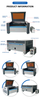 Graveur et découpeur laser CO2 CNC 100W 150W, logo personnalisé, découpe de matériaux non métalliques pour la gravure et la découpe d'acrylique, MDF, contreplaqué, bois
