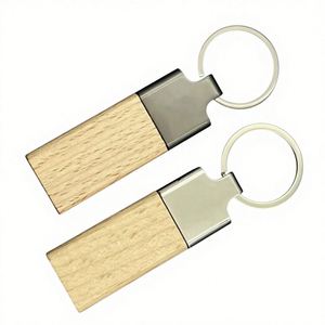 Llaveros de madera personalizados, baratos, en blanco, al por mayor, con grabado - Product Image 1