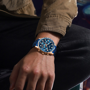 Reloj de Pulsera de Cuarzo Casual Luminoso a Prueba de Agua de Acero Inoxidable para Hombre de Alta Gama al por Mayor, Suministro de Fábrica - Product Image 3