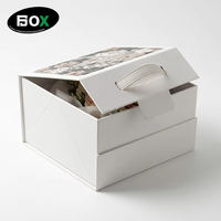 FUSSEN Vente en gros de boîtes cadeaux pour fleurs personnalisées, portables, avec poignée, luxueuses, pliables, magnétiques, en carton rigide, matériaux recyclés, éponge