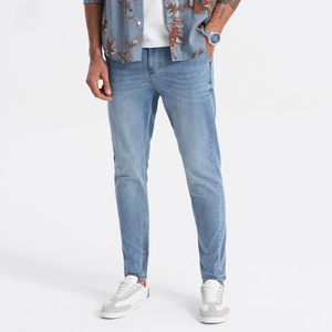 Pantalones vaqueros modernos de moda para hombre, pantalones vaqueros ajustados desgastados con estilo, ropa de calle informal a la moda, pantalones vaqueros de estilo japonés - Product Image 3