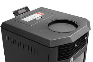 Poêle à granulés de <span class=keywords><strong>bois</strong></span> neuf et d'<span class=keywords><strong>occasion</strong></span> à prix abordable pour chauffage intérieur de villas et salles de bain, unité autonome en acier à combustion de combustible 13KW, écologique - Product Image 4