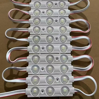 Module LED jaune haute luminosité 3LED 12V IP65 1,5W pour enseigne lumineuse à lentille injectée