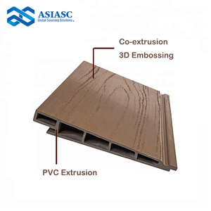 Hiện đại Thiết kế mới PVC ốp tường bên ngoài bảng điều khiển 3D dập nổi co-đùn composite nhựa tường ốp ứng dụng ngoài trời - Product Image 2