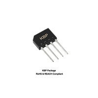 Rectificador de puente monofásico pasivado por vidrio KBP304G 400V 3A de montaje superficial para fuente de alimentación, 100% original, código de lote rastreable