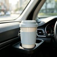 Vente en gros de tasses à café en grains de 350 ml, écologiques, portables, réutilisables, sans BPA, avec logo personnalisé pour cadeau d'entreprise