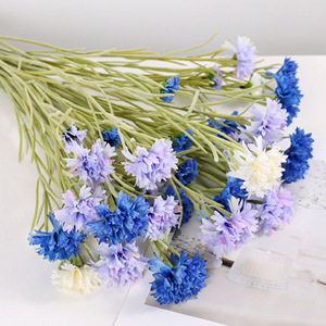 Fleur artificielle en soie de <span class=keywords><strong>bleuet</strong></span> en gros, tige unique de 68 cm, pour arrangements floraux à domicile et mariages, approvisionnement en vrac - Product Image 4