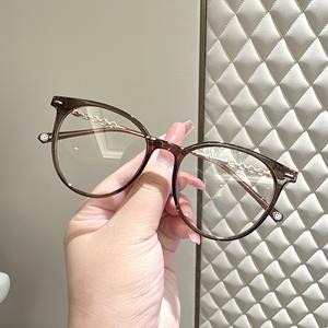 Montures de lunettes ovales Tr90 T222, monture complète, anti-UV, unisexe, avec branches à chaîne, pour grands visages - Product Image 4