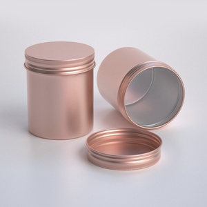 Aluminum Tin Cans with Lids Metal Food Grade Packaging Container Aluminum Jars for Cookie Tea <b>Coffee</b> Candle 250ml 250g 8oz - Product Image 6