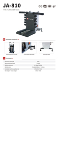 เครื่องเปลี่ยนยาง JA-810 พร้อมชั้นวางแบบพลิกกลับได้ รับน้ำหนักได้ 75 กก. และล้อยกเพื่อการเปลี่ยนยางอย่างมีประสิทธิภาพ JA-810 Tyre Turnover - Product Image 2