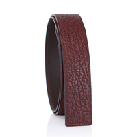 Ceintures en cuir personnalisées de marque tendance avec logo de couleur unie de style unique pour hommes