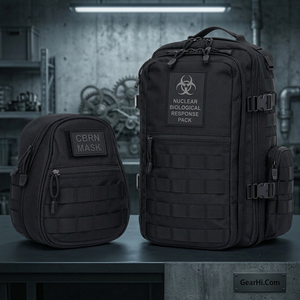 อุปกรณ์ลำเลียงนิวเคลียร์/CBRN ไนลอน Cordura ไนลอน1000D อุปกรณ์ตัวป้องกันทางชีวเคมีเสริมกันน้ำ - Product Image 2